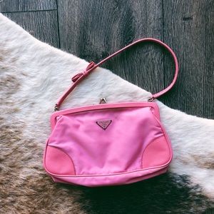 Pink Prada bow purse